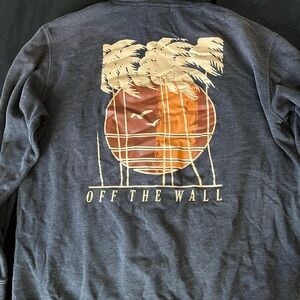 Vans Gray and Orange Graphic hoodie